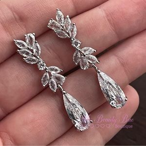 Crystal Tear Drop Earrings